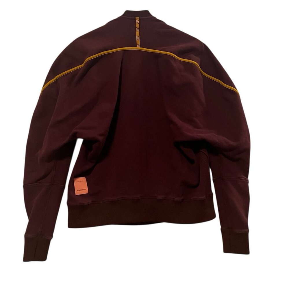 Lululemon Roksanda Face Forward Sweatshirt Women's Size Small Garnet Fools Gold - Picture 5 of 10